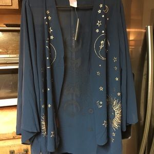 Blue moon and stars card again